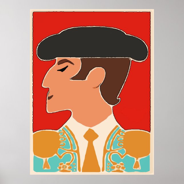 Póster Español, Matador, Bull Fighter (Frente)