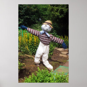 Póster Espantapájaros divertido