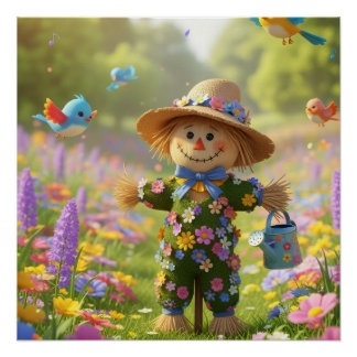 Póster Espantapájaros Floowery