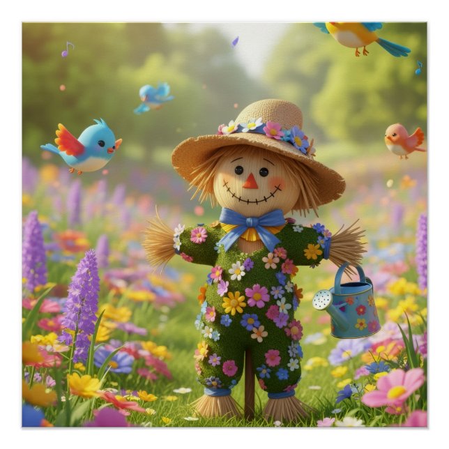 Póster Espantapájaros Floowery  (Anverso)
