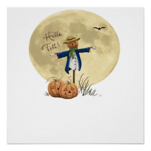Póster Espantapájaros y luna Camiseta Oversized.png