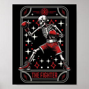 Póster Esparrando de boxeo - Boxer de guantes Skeleton Ta