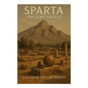 Póster Esparta — Antigua Grecia
