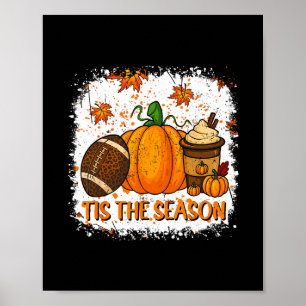 Póster Especia de Calabaza Pie Es La Temporada Otoño Día 