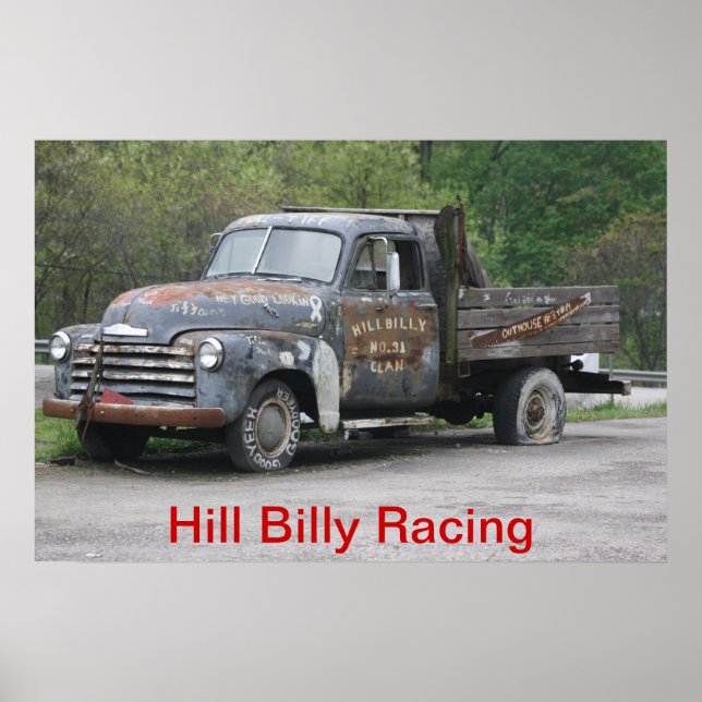 Póster Especial de Carreras de Hill Billy (Frente)