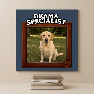 Póster Especialista en Drama Foto de Perro Divertida Pers