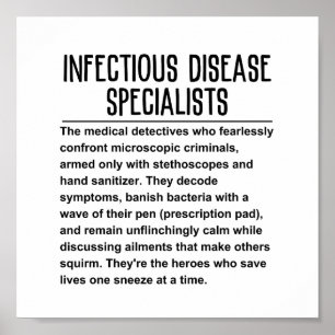 Póster Especialista en enfermedades infecciosas