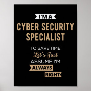 Póster Especialista en seguridad cibernética