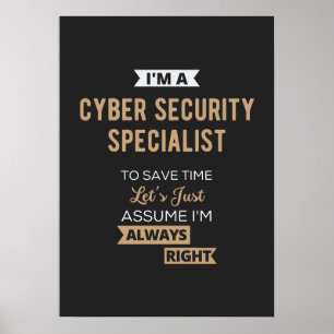 Póster Especialista en seguridad cibernética