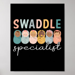 Póster Especialista en Swaddle Nicu Mother Ba