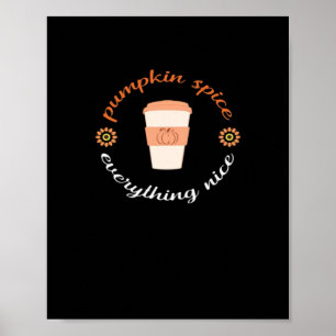 Póster Especias De Calabaza Y Todo Lo Agradable, Agradabl