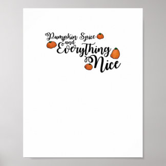 Póster Especias De Calabaza Y Todo Muy Bueno - Frase Negr