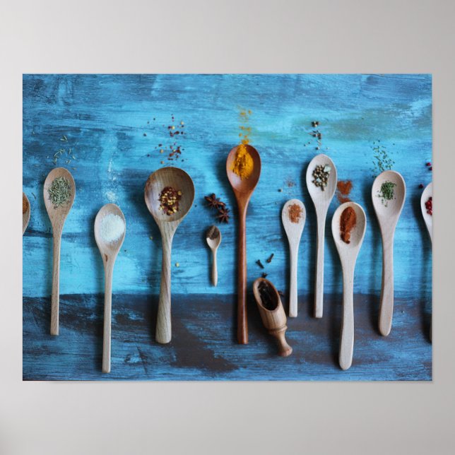 Póster especias variadas (Frente)