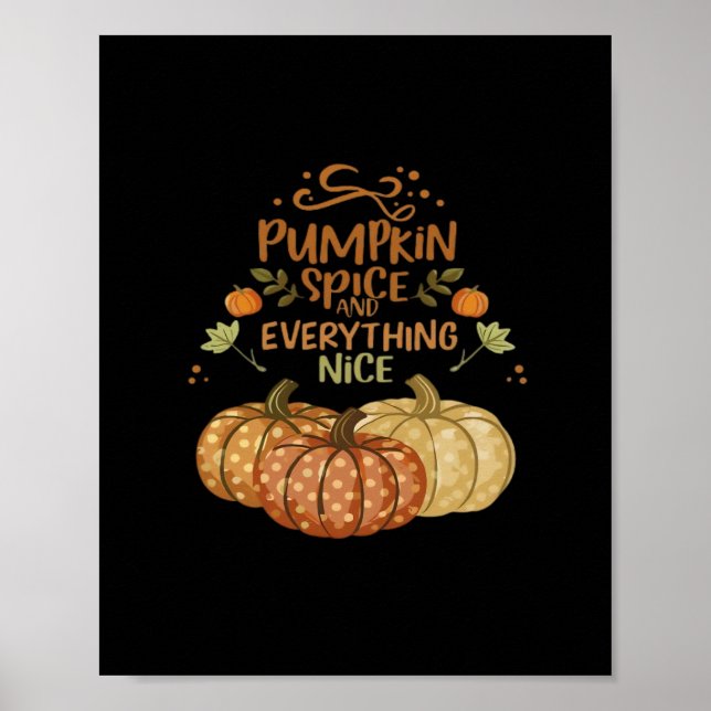 Póster Especie De Calabaza Y Todo Está Bien - Meme Autumn (Frente)