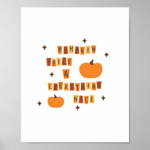 Póster Especie de calabaza y todo lo bueno - Vibes de cit