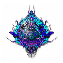 Especies malvadas de cabeza alienígena # 44 - azul