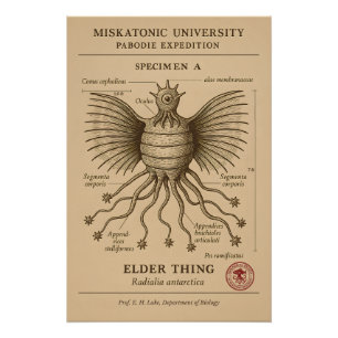 Póster Especímenes de cosas mayores - Expedición de Pabod