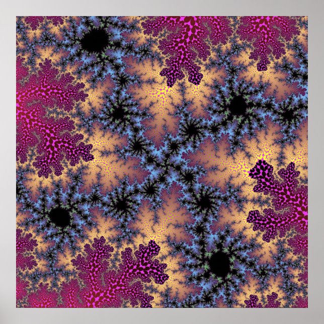 Póster Especkle de Rosa y de color (Frente)