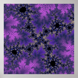 Póster Especkle púrpura metálico