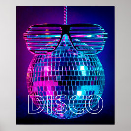 Póster Espectacular bola disco