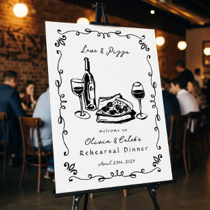 Póster Espectacular Rótulo de la cena de un ensayo de vin