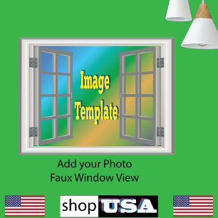 Póster Espectacular vista de ventana Hermosa e Increíble