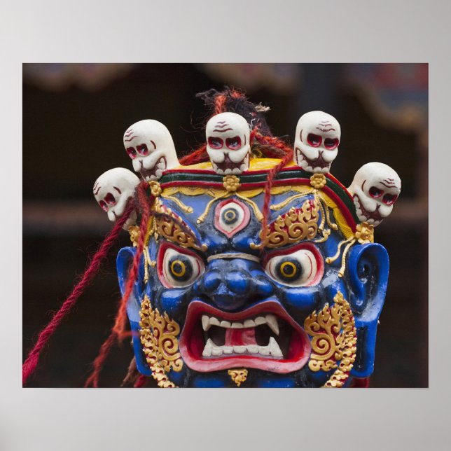 Póster Espectáculo de baile de máscara en el Festival Tsh (Frente)