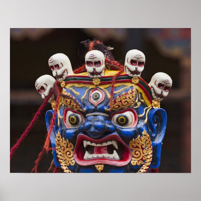 Póster Espectáculo de baile de máscara en el Festival Tsh (Frente)