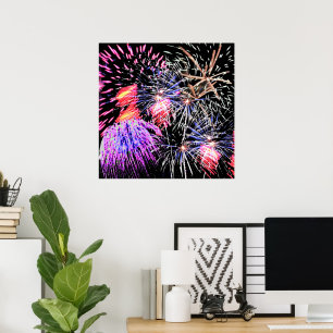 Póster Espectáculo de Fuegos Artificiales