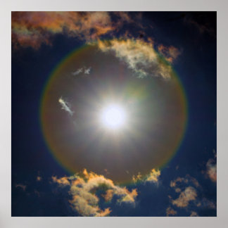 Póster Espectáculo de luz irlandés de Dios