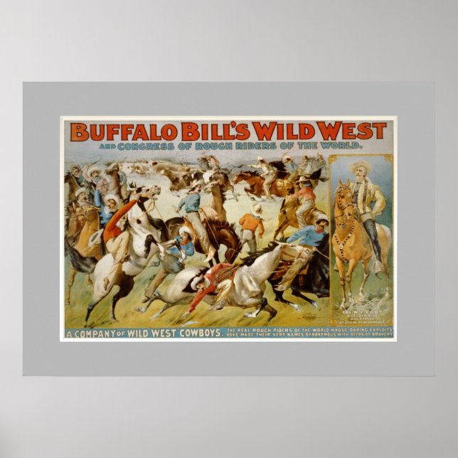 Póster Espectáculo del oeste salvaje de Buffalo Bill, c18 (Frente)