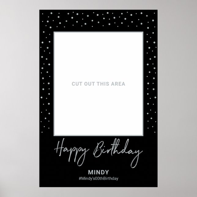Póster Espectáculo fotográfico Black & Silver Happy Birda (Frente)