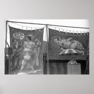 Póster Espectáculo lateral de la ciudad de las plantas, 1