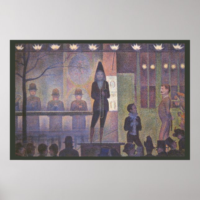 Póster Espectáculo Secundario de Circo por Georges Seurat (Frente)