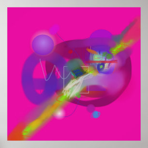 Póster Espectro abstracto de hues en capas