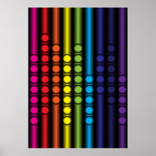 Póster Espectro punteado
