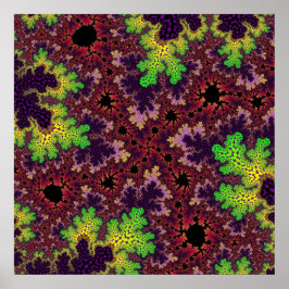 Póster Espectro verde y púrpura