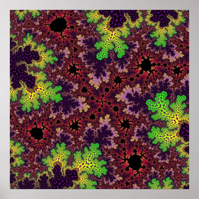 Póster Espectro verde y púrpura (Frente)