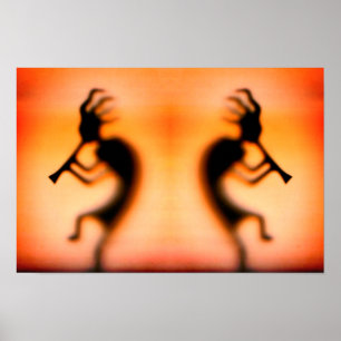 Póster Espejo abstracto de buenos tiempos de Kokopelli