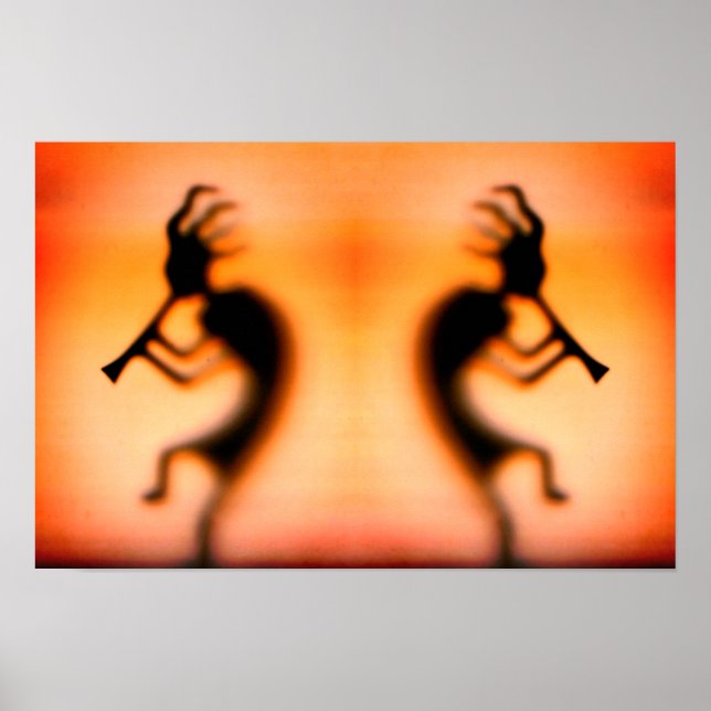 Póster Espejo abstracto de buenos tiempos de Kokopelli (Frente)