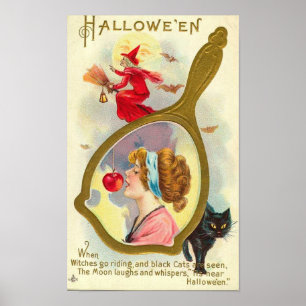 Póster Espejo de Halloween