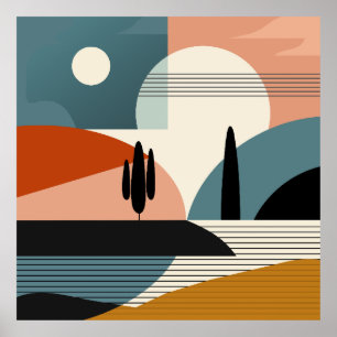 Póster Espejo del desierto