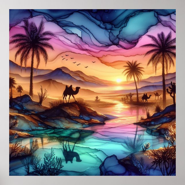 Póster Espejo del desierto (Frente)