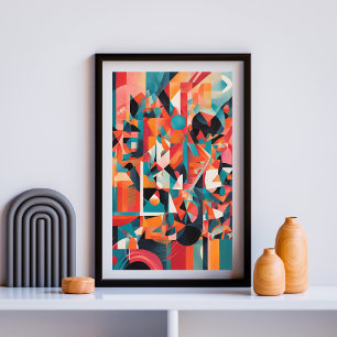 Póster Espejo urbano: Ecos en color