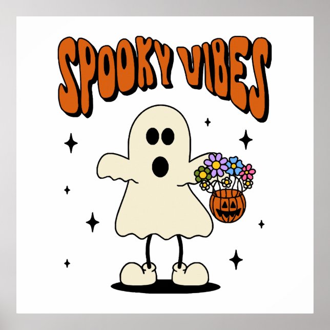 Póster Espeluznante fantasma (Frente)