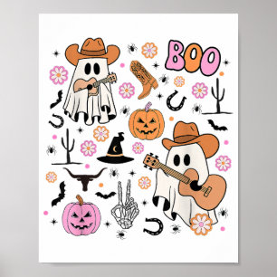 Póster Espeluznante fantasma adormecido boo occidental de
