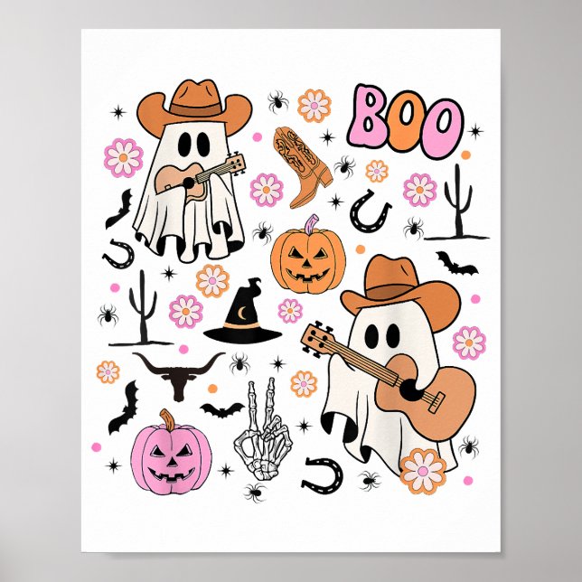 Póster Espeluznante fantasma adormecido boo occidental de (Frente)