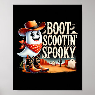Póster Espeluznante fantasma occidental en Halloween
