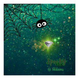 Póster Espeluznante fiesta de Moda de Halloween