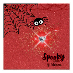Póster Espeluznante fiesta de Moda de Halloween